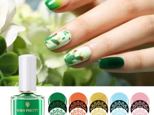 Nail stamping polish -"Nivana" - Green