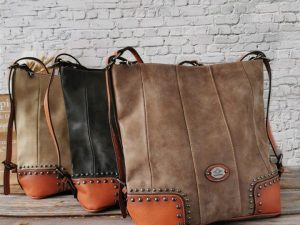 Vegan Leather Slouch Tote Bag