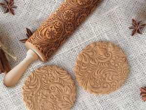 Embossed Christmas Rolling Pin